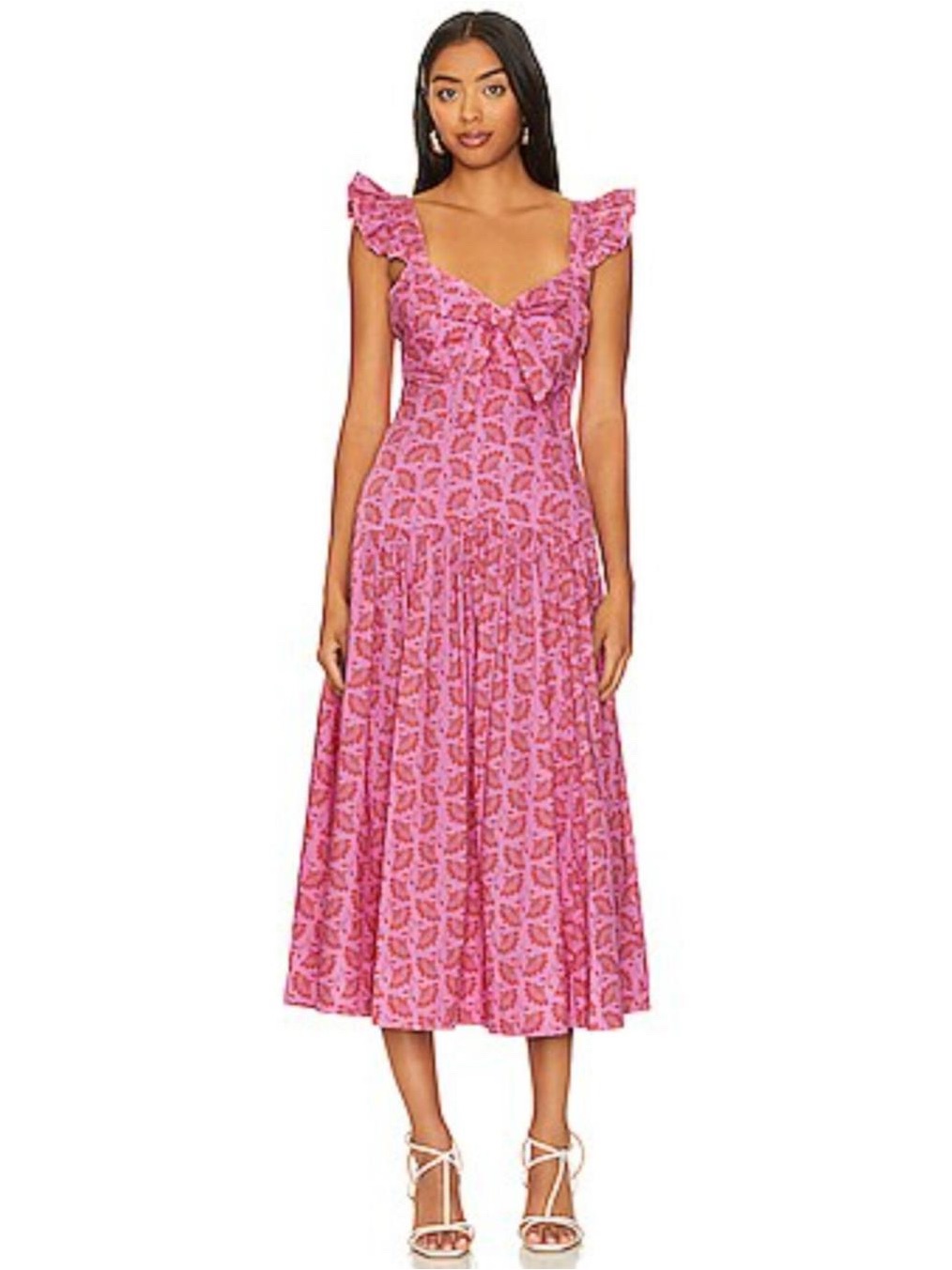 Nwt Likely Sherry Orchid Multi A-Line Midi Dress